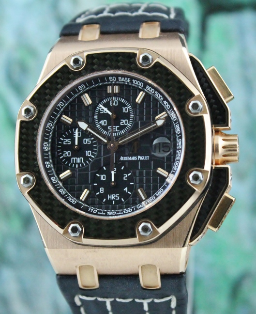 (image for) LIKE NEW AUDEMARS PIGUET 18K ROSE GOLD JUAN PABLO MONTOYA ROYAL OFF SHORE LIMITED EDITION 500 PIECES / 26030RO.00.D001IN.01